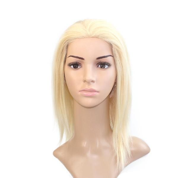 Lx054 Chinese Hair Blond #613 Machine Made Mono Top Wig for Women