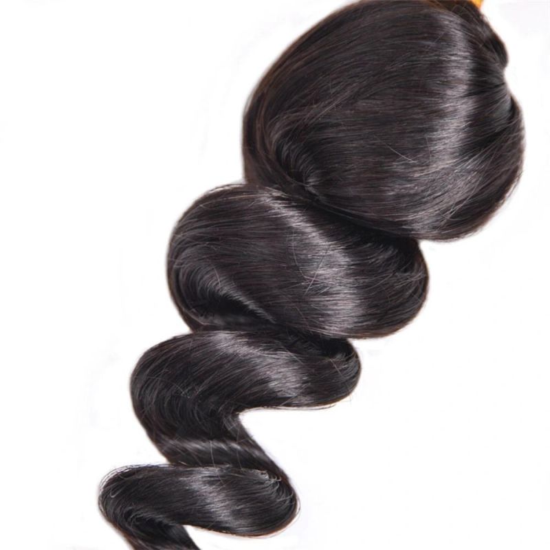 Brazilian Hair Weave Bundles Loose Wave Bundles with Frontal Human Hair 3 Bundles with Closure Frontal Hair Extension