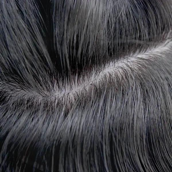 Lw4397: Durable Fine Mono Human Hair Wig with Natural Silk Top