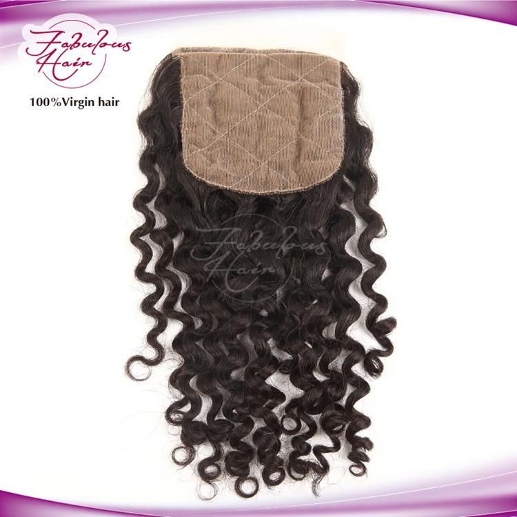 100% Virgin Human Hair 4*4 Lace Closure Curly Lace Hair