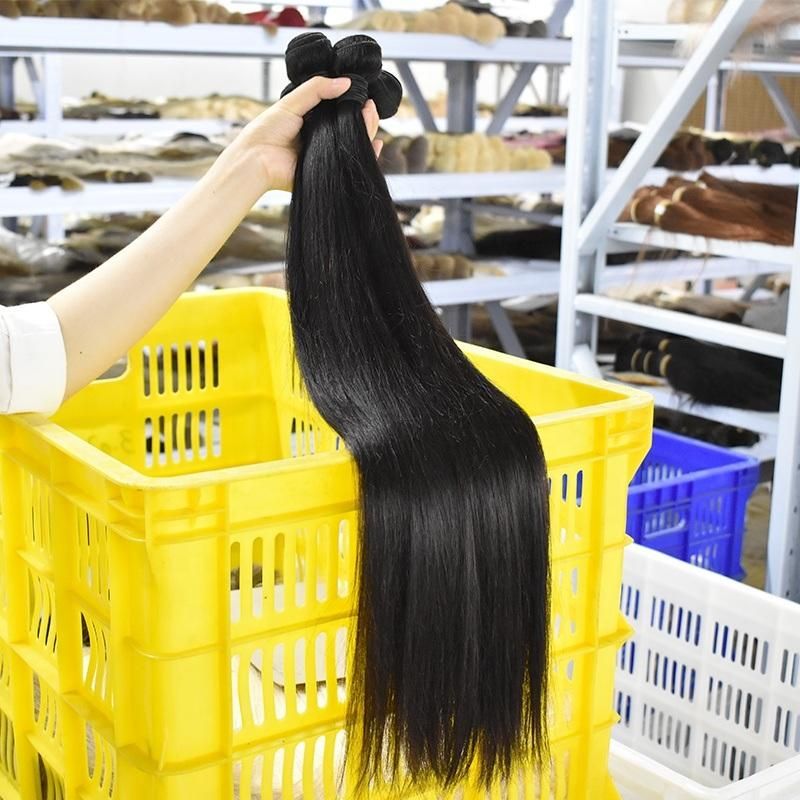 Wholesale Factory Price Straight Hair Bundles Vendor Unprocessed Human Hair Raw Brazilian Virgin Hair for Women