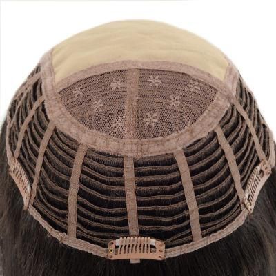 Mono Hairpiece Machine Made Human Hair Topper for Women