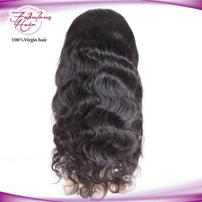 Overnight Delivery Natural Black Body Wave Brazilian Virgin Glueless Wigs