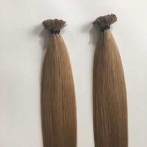 12# Prebonded Keratin Flat Nail Tip Brazilian Virgin Remy Human Hair Extensions