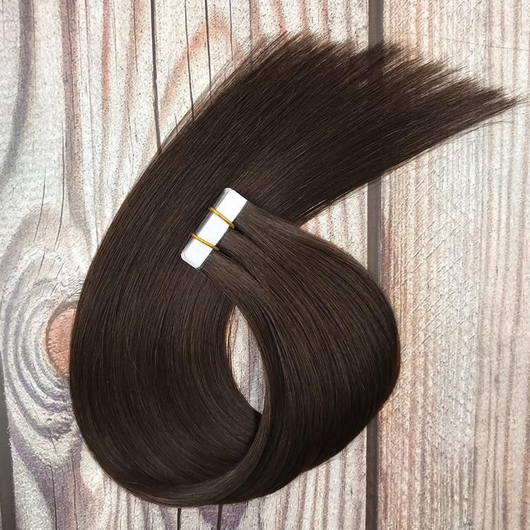 Russian Human Hair Double Drawn Invisible Remy Tape in Hair Extensions #2