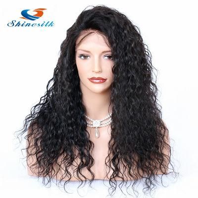 Front Lace Wigs with Baby Hair Water Wave Pre Plucked Natural Hairline 150% Density Brazilian Remy Human Hair Wigs