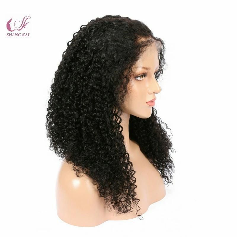 Remy Natural Raw Brazilian Virgin Hair Water Wave Wholesale Silk Top Human Hair Full Lace Front Wigs