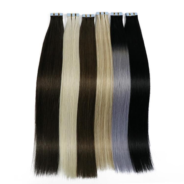 12A Blonde Double Drawn Virgin 100% Russian Hair Tape Hair Extensions