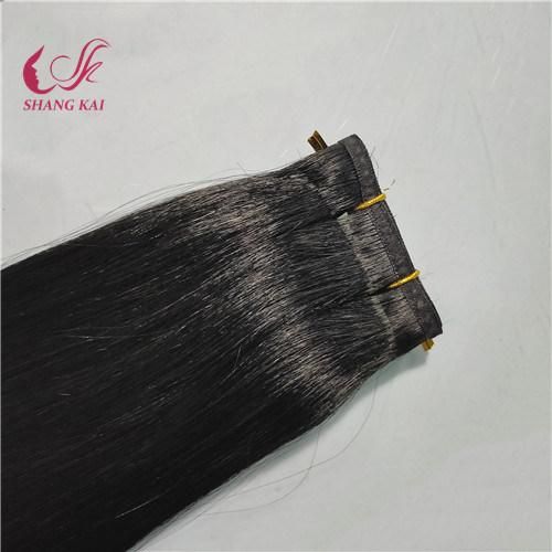 Factory Wholesale 100% Human Virgin Percent Black Human Virgin Remy Hair Weft