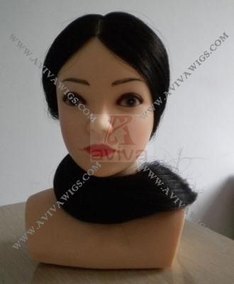 Human Hair Lesson Practice Head (AV-TH011)