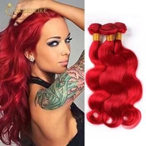 Brazilian Red Virgin Grade 10A Virgin Wholesale Human Hair Weave