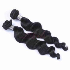 Indian Virgin Loose Deep Wave Human Hair Extension with Closure