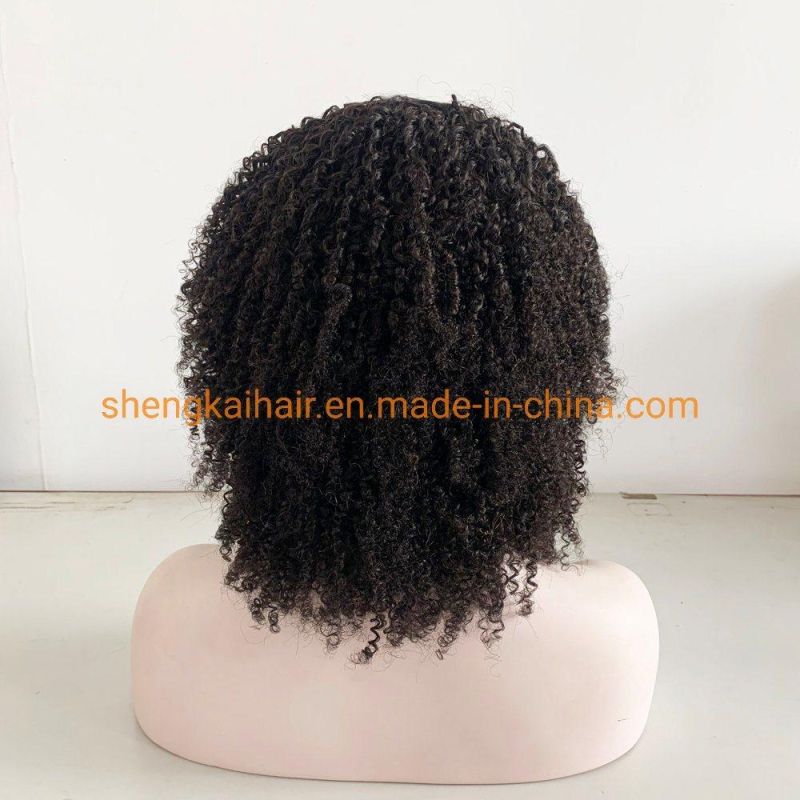 Wholesale Lace Front Afro Curly Natural Human Hair Women Wig