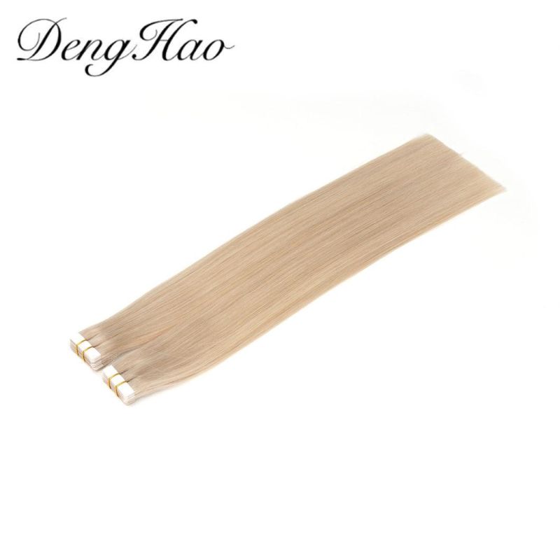 Denghao Hair Factory High Qulitity Double Drawn 100% Human Hair Tape Hair Extensions