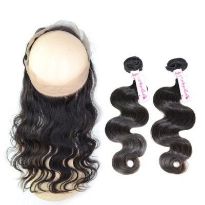 Angelbella New Design Human Hair Closures Body Wave 360 Swiss Lace Frontal