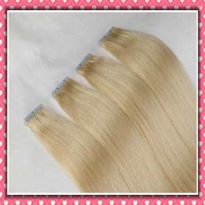 Virgin Remy Human Hair Skin Weft Silky 22inches Blonde Color