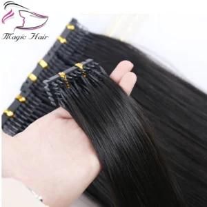 Virgin 6D Extension Hair for Connector Invisible Hair Extension with Comb Unprocessed Human Hair for 6D Hair Extension Machine