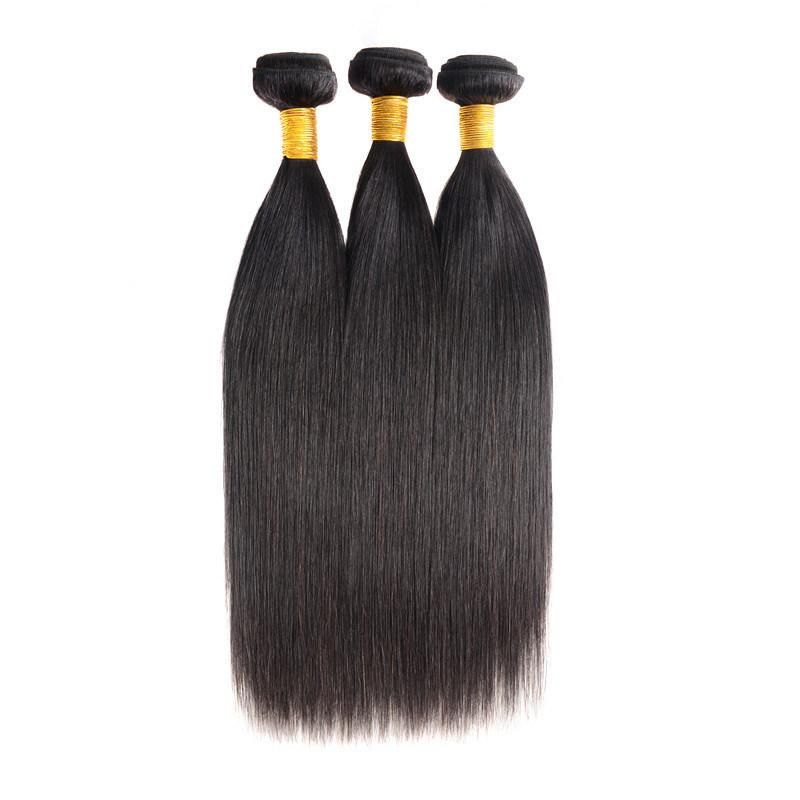 Unproccessed Weaving Hair Virgin Remy Brazilian Human Hair Extension 10-26inch Can Be Mixed