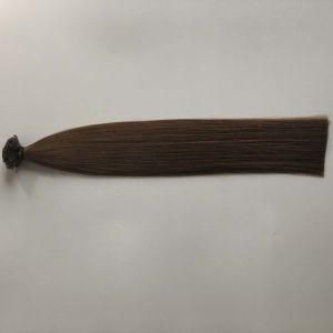 6# Pre Bonded Keratin Flat Nail Tip Brazilian Virgin Remy Human Hair Extensions