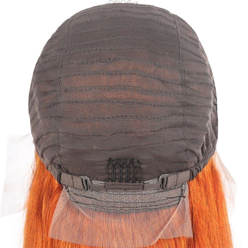 Wholesale 13X4 Lace Front Body Wavy Human Hair Wig #Ginger613