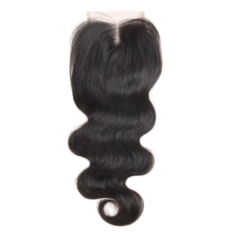 Kbeth Wholesale 8-20 Inch Non-Remy Virgin Human Hair 4X4 Lace Closure Toupee Body Wave Lace Frontal Toupee for Black Women