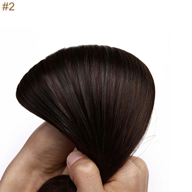 10-24 Remy 100% Human Hair Clip in Straight Clip in Human Hair Extensions Around Head Hair Extensions Multi Color 18 Inches