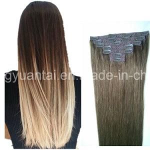 100% Human Remy Hair Clip in Hair Brown Color