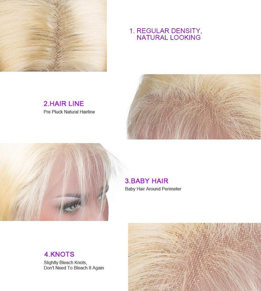 Kbeth Wholesale 613 Lace Frontal Wig with Closure for Black Women 2021 Summer 100% Unprocessed Brazilian Breathable Soft Remy Human Hair Wigs Blone Color