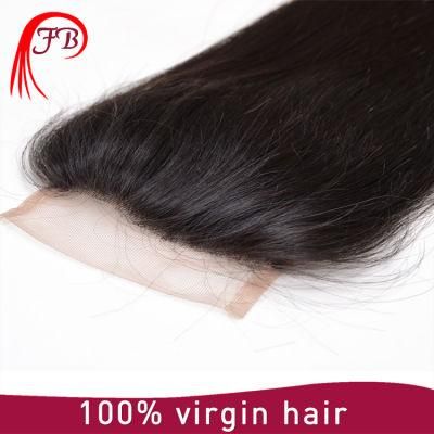 Top Quality Hair Lace 4&times; 4 Straight Human Hair Weave