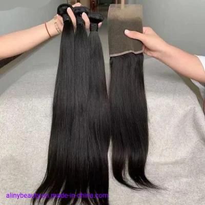 Alinybeauty Top Grade Virgin Brazilian Human Hair Bundles, Raw Virgin Cuticle Aligned Hair Bundles, Unprocessed Brazilian Human Hair Extension