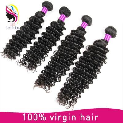 100% Real Human Hair Deep Wave Virgin Hair Weaving