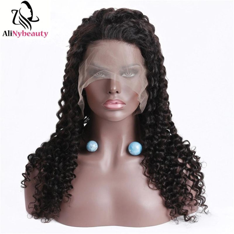 Top Quality Deep Wave Virgin Remy Hair Indian Full Lace Wig