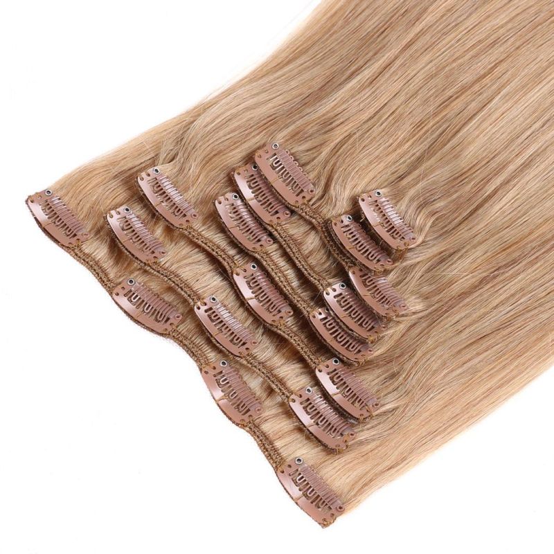 Light Brown Clip on Hair Extension