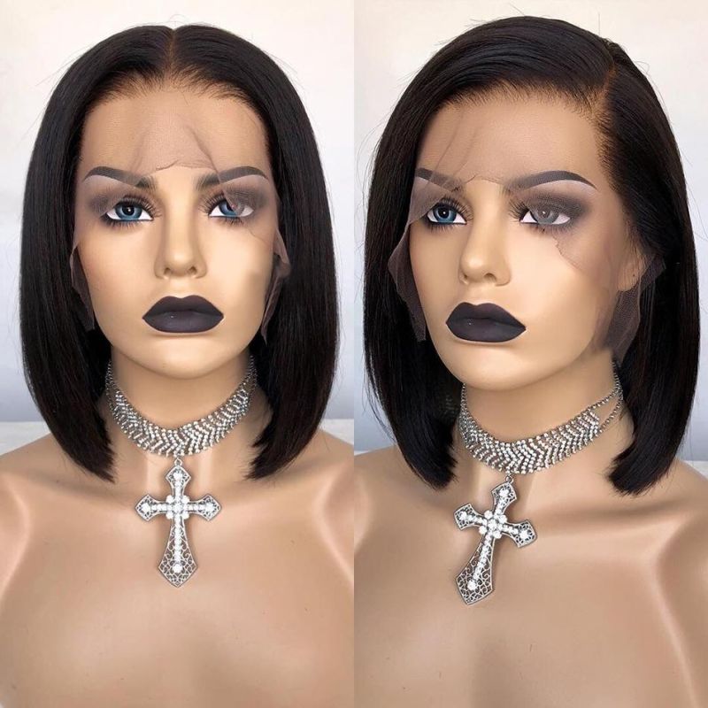 New Arrival Mink Brazilian Human Hair Lace Frontal Bob Wigs