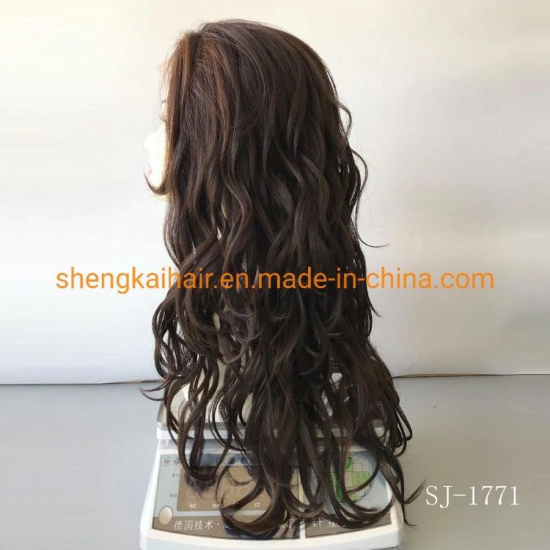 China Wholesale Good Quality Handtied Heat Resistant Synthetic Lace Front Wigs 593