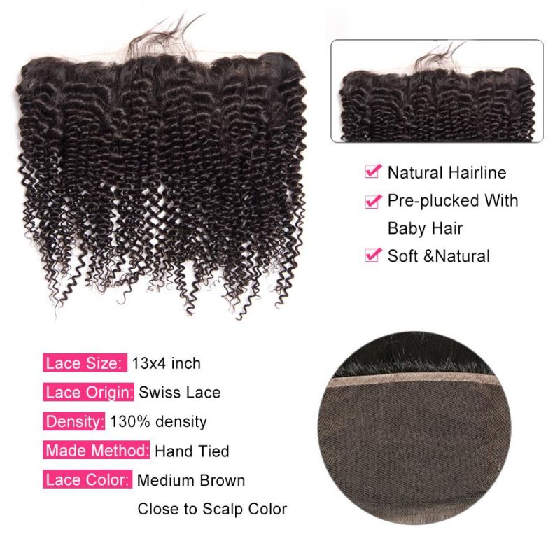 Alinybeauty Top Quality Indian Human Hair Lace Frontal Closure