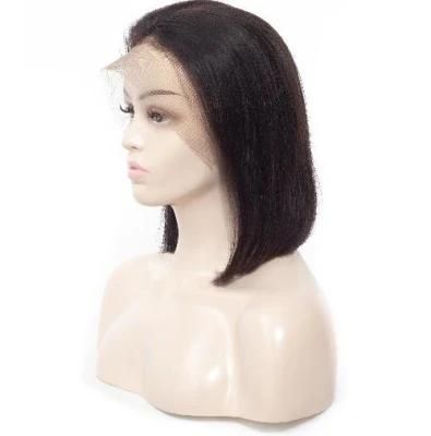 Straight Brazilian Hair Human Hair Weaves Bob Lace Front Wig