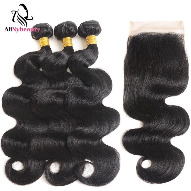Wholesale Brazilian Peruvian Malaysian Virgin Hair Bundles with Lace Frontal