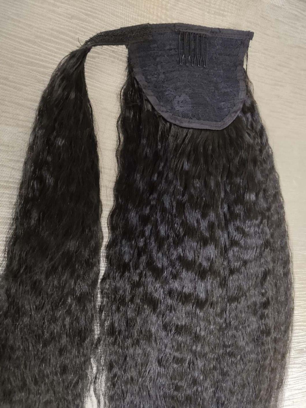 New Arrival Factory Price Kinky Straight Ponytail Extensions