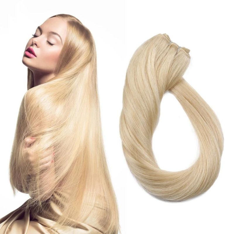 Ombre Straight Human Hair Weaves Bundle 10"-30" Blond Brazilian Human Hair Bundles Remy Hair Extensions Nordic Color