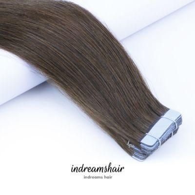 Human 100% Wholesale Natural Unprocessed Tape Double Drawn Aligned Hair Extensions