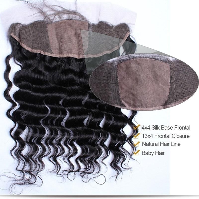 Human Hair 13X4 Ear to Ear Lace Frontal Closure with Bundles