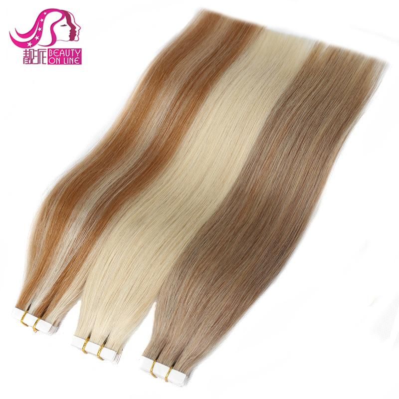 Top Quality Double Drawn Virgin Remy Quality Highlight Tape Hair Extensions