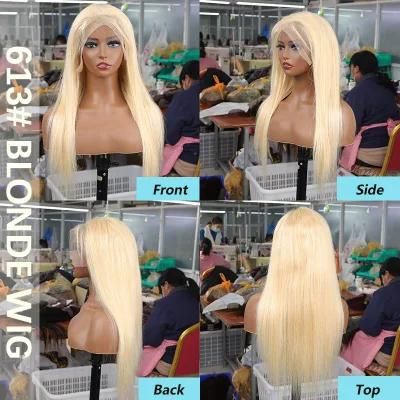 Best Quatity Blonde Highlight 13*6 HD Lace Front Wig for Women Long Straight Hair Wig