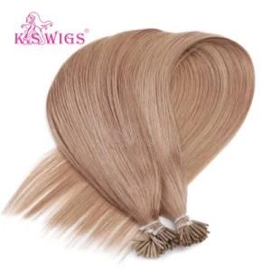 K. S Wigs Color #10 Virgin Remy Human Hair Extension I Tip Hair&#160;