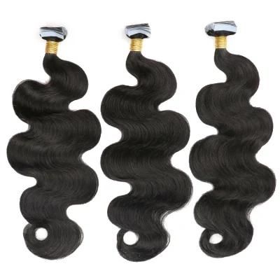 Wholesale Raw Remy Virgin Body Wave Tape in Hair Extensions