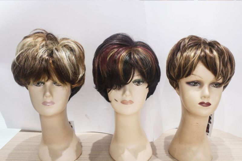 Wendy Hair Hotselling Afro Short Hair Ladies′ Synthetic Wig