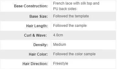 Human Hair Invisible Knots Silk Top Full Women Natural Hair Toupee