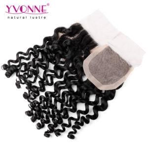 Italian Curly Brazilian Human Hair Silk Base Closure