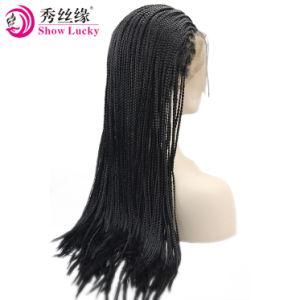 Free Shipping 3X Twist Braids Wig Synthetic Wig for Black Woman Lace Front Wigs High Temperature Fiber Hair
